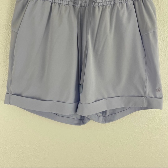 LULULEMON Berry Mist Blue Spring Break Away Short *4-Way Stretch 3" Shorts - Picture 7 of 12